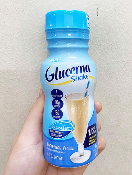 Sữa nước Glucerna cung cấp vita-min, chất khoáng cho người dùng